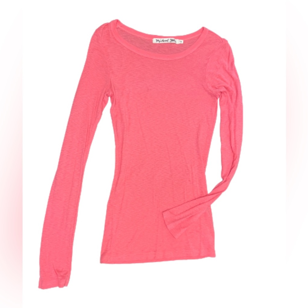 Michael Stars long sleeve pink shirt